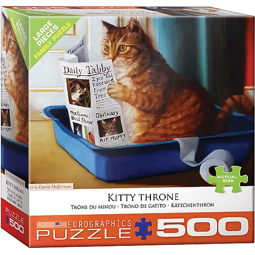 Eurographics Puzzle Kitty Throne - 500 Teile
