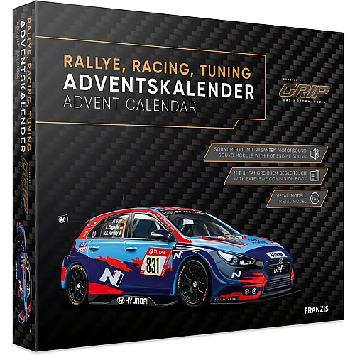 Franzis Modellfahrzeug Adventskalender Rallye, Racing, Tuning