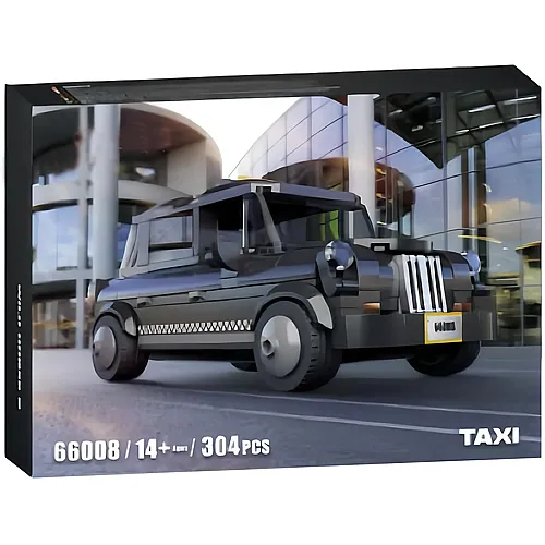 Brigamo Bausteine Auto London Cab Taxi, 304 Klemmbausteine