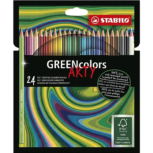 Stabilo GREENcolors ARTY - 24 Teile