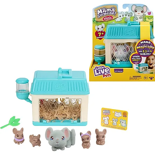 Moose Toys Little Live Pets Mama Surprise Mini-Spielset Maus