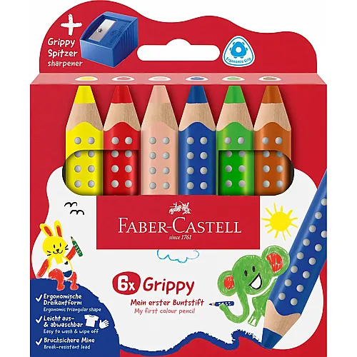 Faber-Castell Farbstift Grippy 6er Set