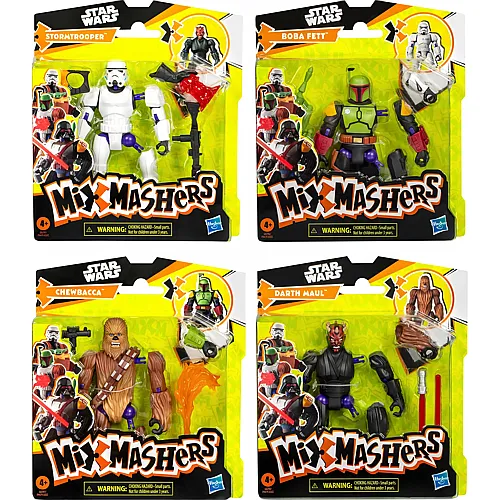 Hasbro Mixmashers Star Wars Basic ass. 4-fach ass., Figur ca. 13 cm, 2-3 Zubeh�rteile, ab 4 Jahren
