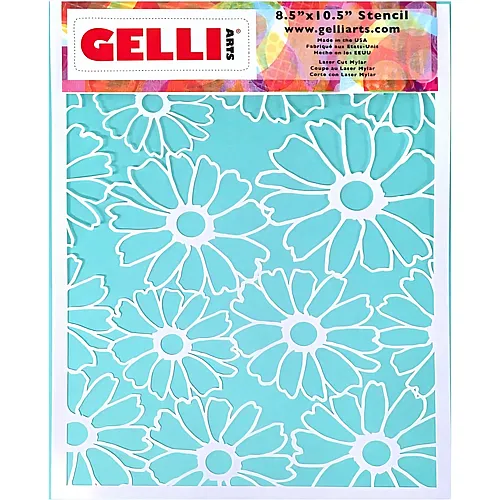 Gelli Arts Gelli Plate - Motiv-schablonen Flower 12.7 X 17.8cm