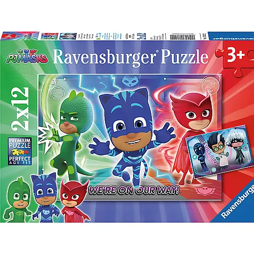 Ravensburger Puzzle PJ Masks Gut gegen Bse (2x12)