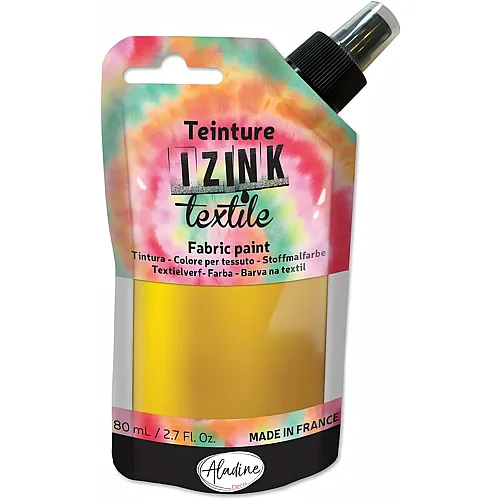 Aladine Izink Textilfarbe Gold - 80 ml
