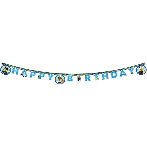 Procos Lego City - Happy Birthday Banner