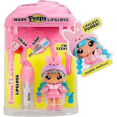 MGA Yummiland Peeps Lip Gloss Doll - Maddie Mallows