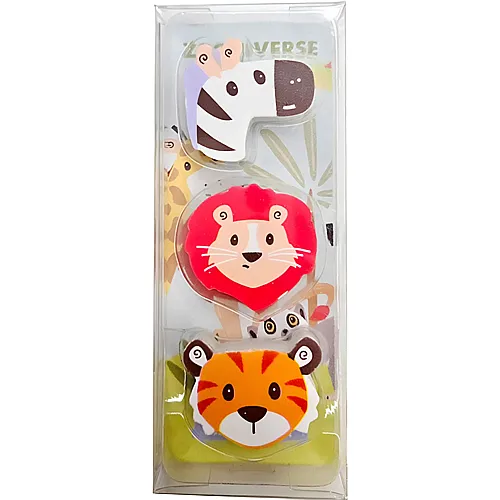 Puckator Wildtiere Radiergummis 3er Set