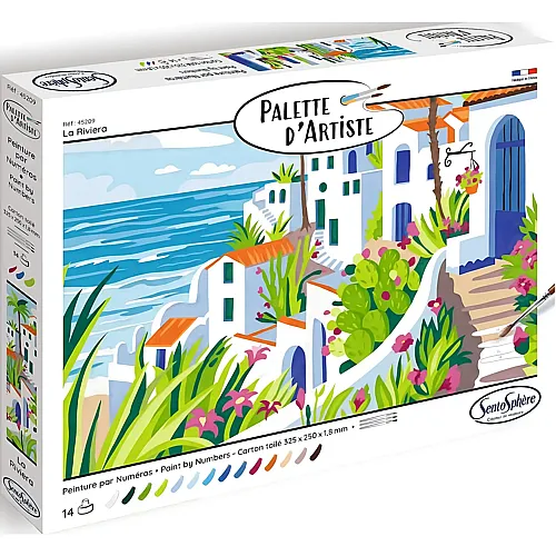 Sentosphere Palette d'Artiste Malen nach Zahlen La Riviera