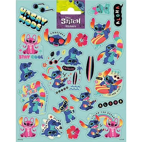 Totum Lilo & Stitch Aufkleberbogen Gro�er Stich
