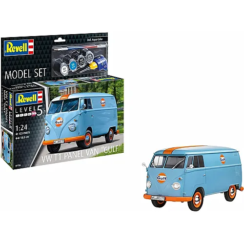 Modellbau VW T1 Panel Van Gulf Decoration 123Teile