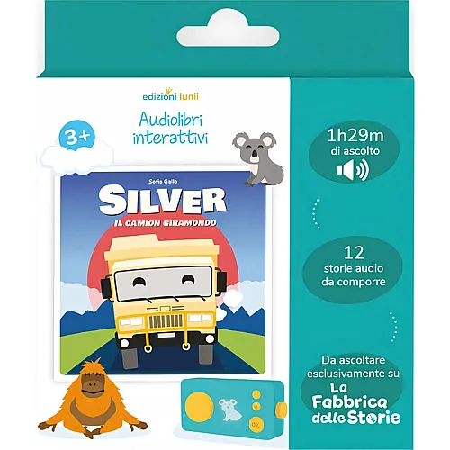 Lunii Audiolibro Interattivo Silver IL Camion Giramondo