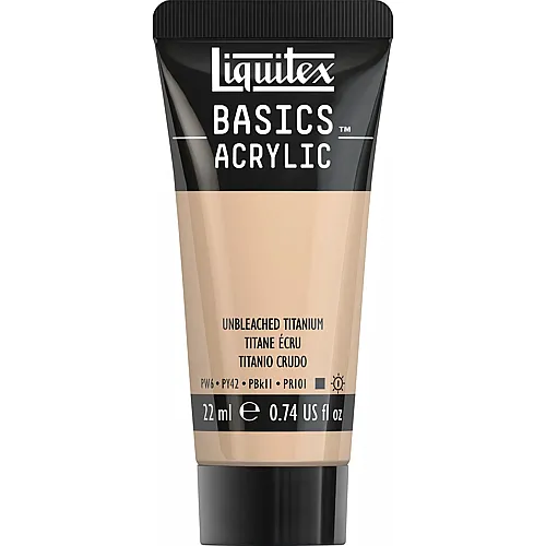 Liquitex Lqx Basics Acrylfarbe 22ml Tube Ungebleichtes Titan