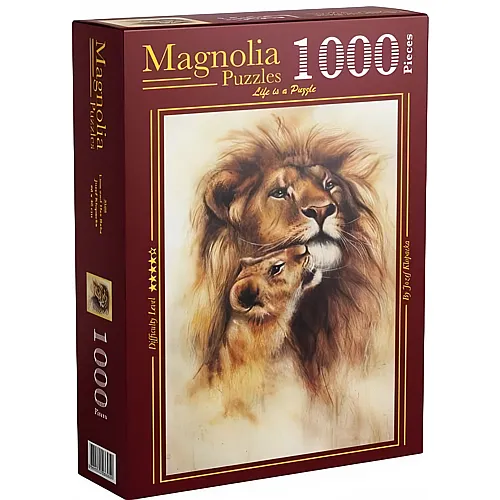 Magnolia Puzzle Puzzle 1000 Teile Löwe und ihr Baby