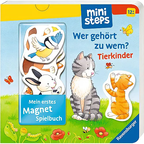 Ravensburger ministeps Mein erstes Magnetbuch: Wer gehrt zu wem? Tierkinder