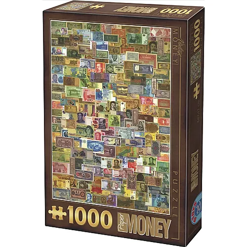 DToys Puzzle Vintage Collage - Banknoten (1000Teile)