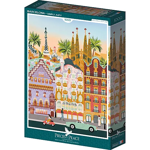 Pieces & Peace Puzzle Katy Simply Barcelona - 1000 Teile