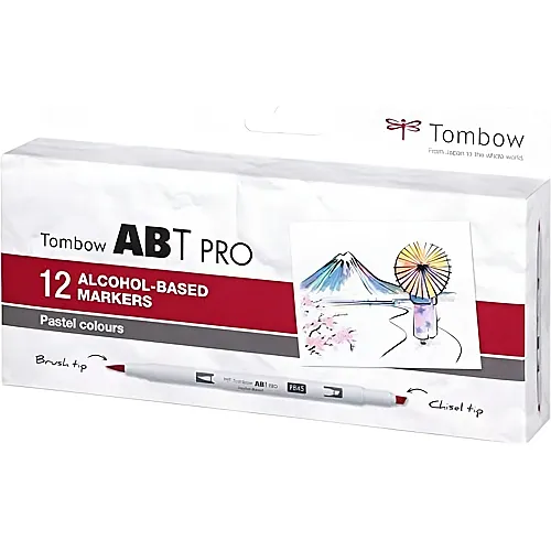 Tombow Stiftebox Pastel - 12 Teile