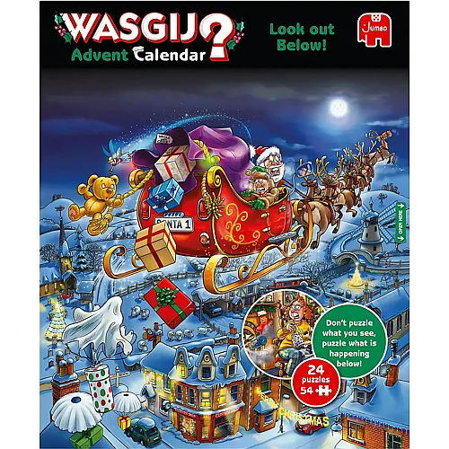 Jumbo WASGIJ Adventskalender Weihnachten (24 Puzzles) (54Teile)