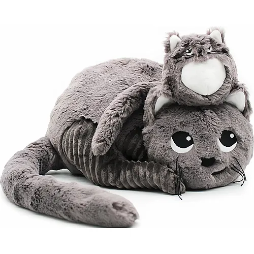 Les D�glingos Miaou die Katzen-Mama mit Baby - 33 cm