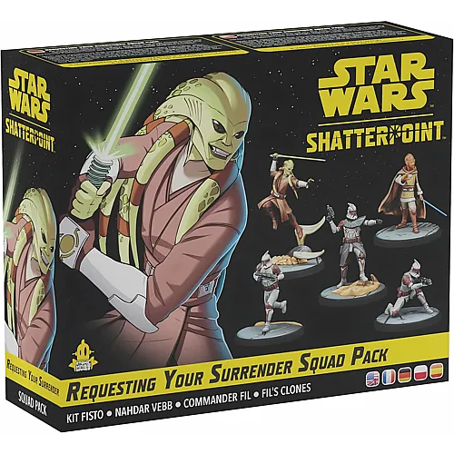 Atomic Mass Games Star Wars: Shatterpoint � Requesting Your Surrender, Squad-Erweiterung, Tabletop, 2 Spieler, ab 14+ Jahren, 90-120 Minuten, Deutsch, Mehrsprachig