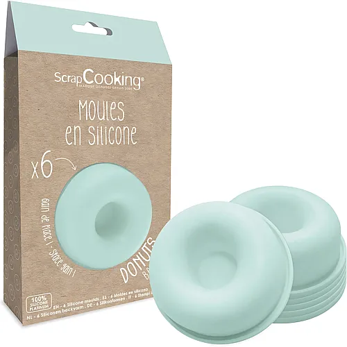 ScrapCooking Einzelne Silikonformen Donuts - 6 Teile