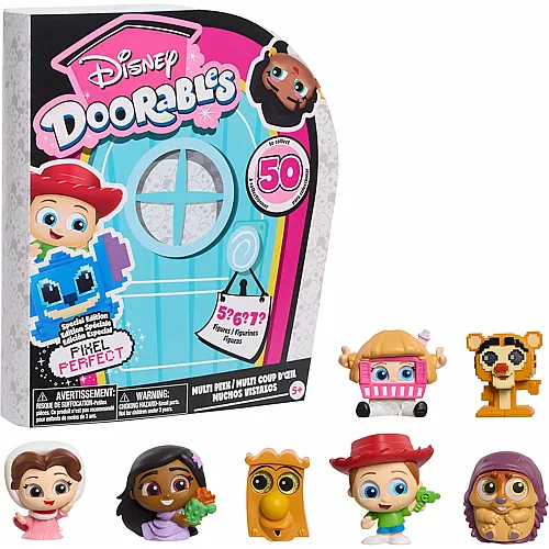 Just Play Disney Doorables Pixel Perfect Multi Peek, 3,8 cm grosse Sammelfiguren, eine �berraschung hinter jeder T�r