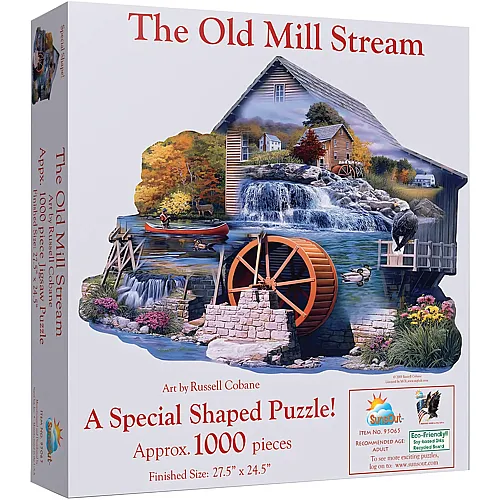 SunsOut Puzzle Russell Cobane The Old Mill Stream - 1000 Teile