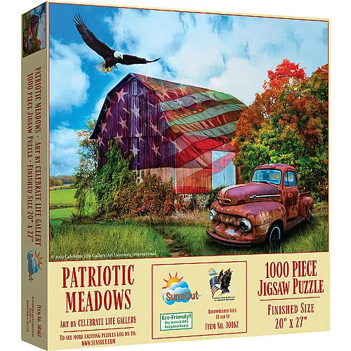 SunsOut Puzzle Patriotic Meadows - 1000 Teile