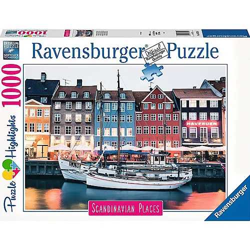 Ravensburger Puzzle Scandinavian Places Kopenhagen, Dnemark (1000Teile)
