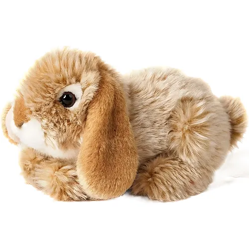 Widderkaninchen, liegend Beige 18cm