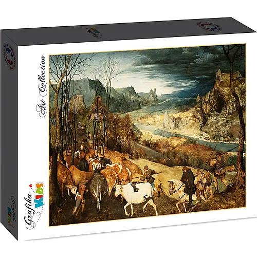 Grafika Puzzle Art Collection Pieter Brueghel Grafika Kids The Return of the Herd, 1565 - 12 Teile