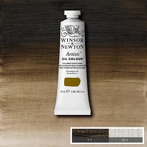 Winsor & Newton W&n Artists' Ölfarbe 37ml Tube Umbra Natur (gr�nton)
