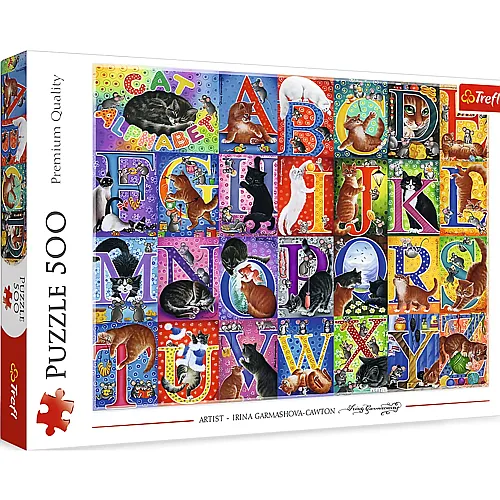 Katzen-Alphabet 500Teile