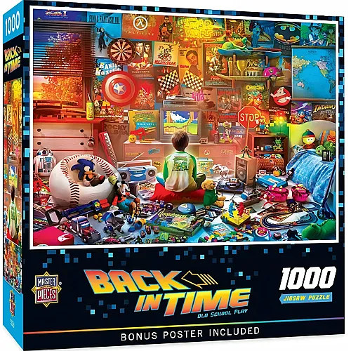 Master Pieces Puzzle Back in Time Spielenostalgie - 1000 Teile