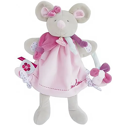 Doudou et Compagnie Handpuppe Maus Pearly - 28 cm