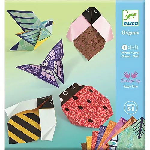 Djeco Kreativ Origami Gartentiere