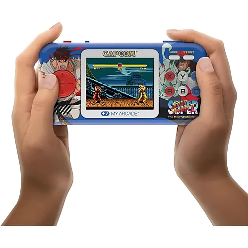 Retro Pocket Player Street Fighter II Spielkonsole, exkl. 4x AA, exkl Micro-USB