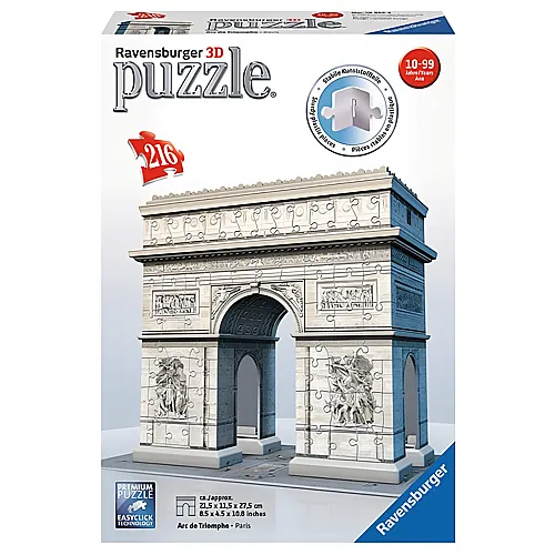 Ravensburger 3D Puzzle Triumphbogen Paris (216Teile)
