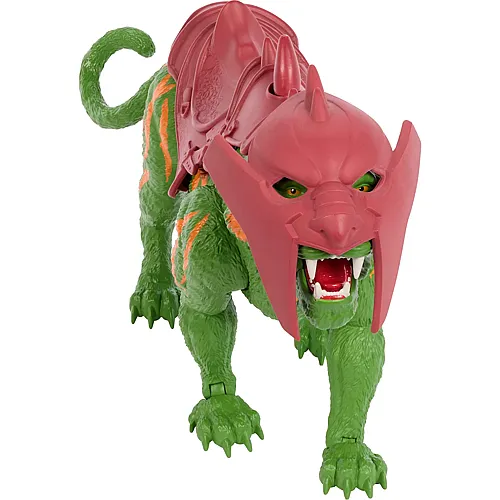 Mattel Battle Cat con azione di morso e cinque diverse funzioni di ruggito - 14 cm