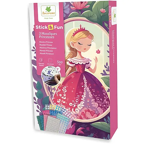 Sycomore Stick'n Fun Mini Mosaiques Princesses (fr-de-it)
