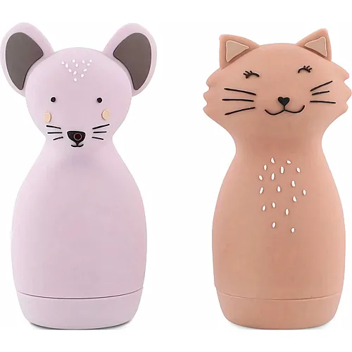 Trixie Silikon Spritztiere Katze und Maus