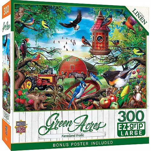 Master Pieces Puzzle Green Acres Spass auf dem Bauernhof - 300 Teile