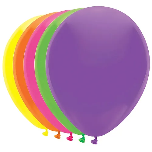 Luftballons 5 Neonfarben 10Teile