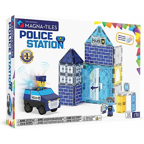 Magna-Tiles Polizeistation - 35 Teile