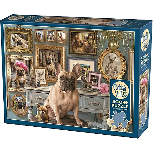 Cobble Hill Puzzle Franz�sische Bulldogge (500Teile)