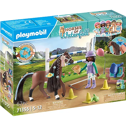 PLAYMOBIL Horses of Waterfall Zoe & Blaze mit Turnierparcours (71355)