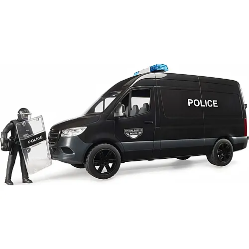 Bruder Mercedes MB Sprinter Police Special Forces mit Licht- und Soundmodul