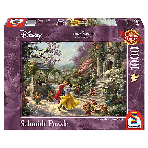 Schmidt Puzzle Thomas Kinkade Disney Princess Schneewittchen - Tanz mit dem Prinzen (1000Teile)